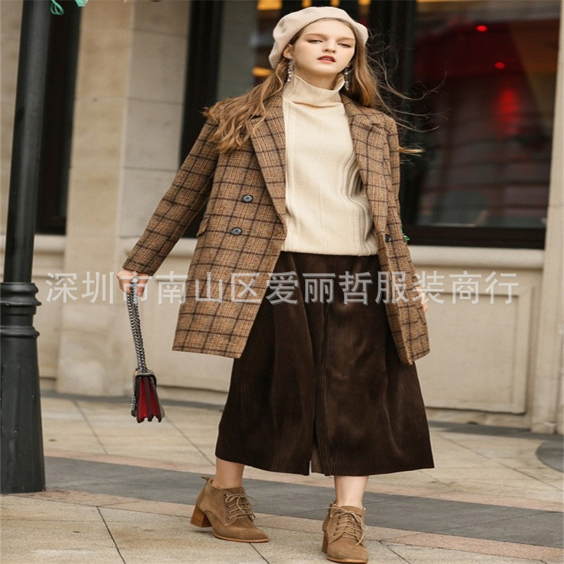 【纳纹2017冬装】爱丽哲品牌折扣尾货女装批发艾利欧欧莎莉格韩序