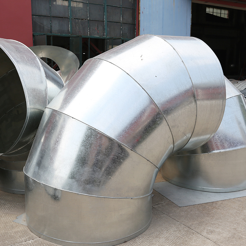 厂家直销 90度风管弯头镀锌管弯头 45度白铁皮弯头不锈钢风管弯头|ms