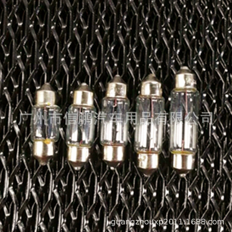 12V 5W T10 двойная заостренная лампа для чтения автомобильная внутренняя лампа 31 33 36 39 41 MM галогенная лампа