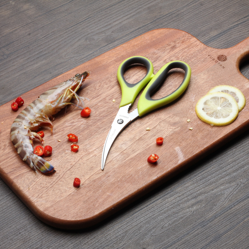 蝦線剪刀多功能海鮮剝蝦剪廚房家用剪剖魚肚剪皮皮蝦不鏽鋼剪刀