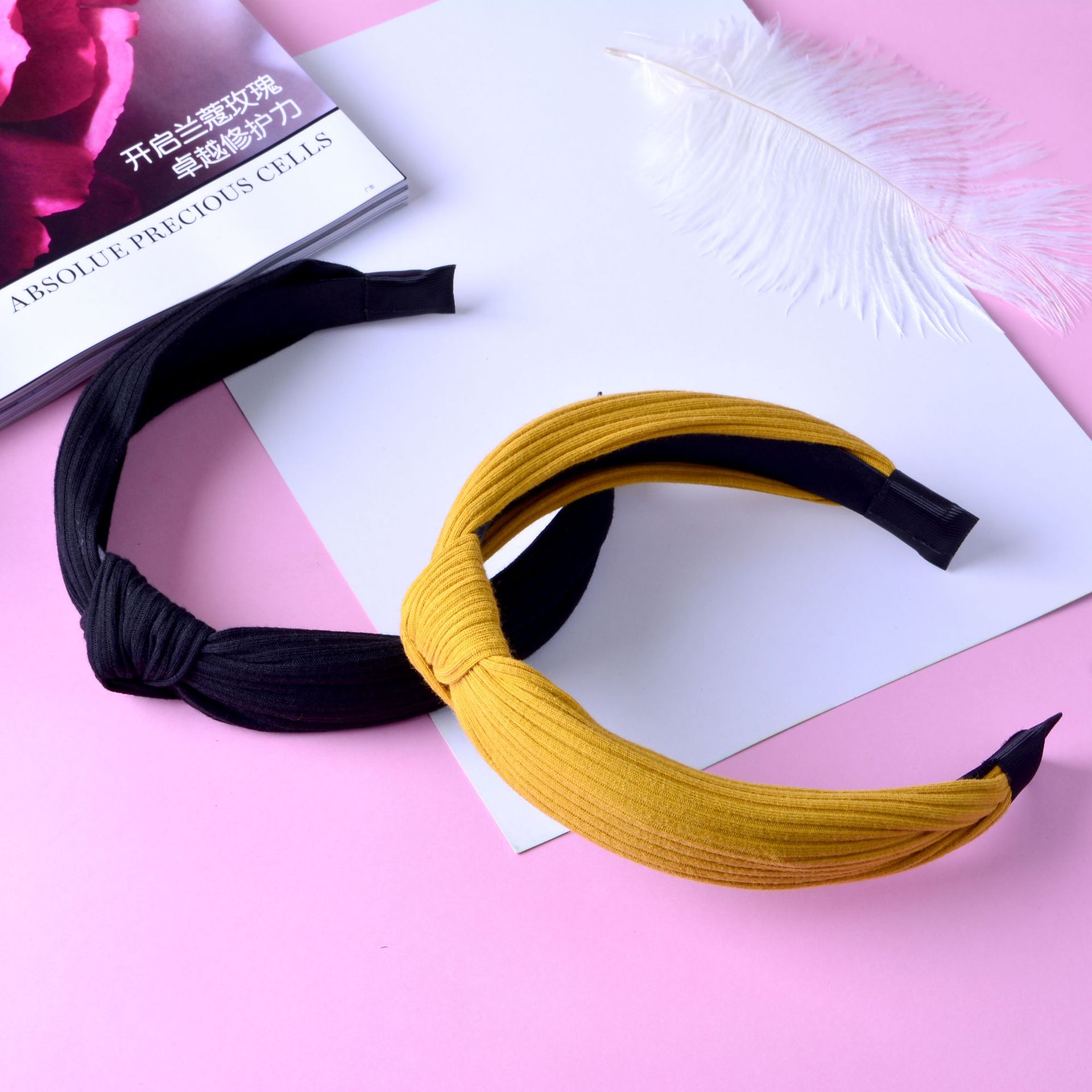 New Striped Broad-sided Fashion Headband display picture 10