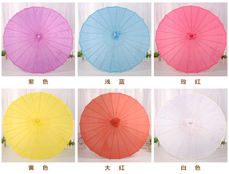 Wedding products, wedding products, wedding products, wedding products, wedding products, creative oil-paper umbrellas, silk cloth wooden handle umbrellas, Chinese-style ceiling decorative umbrellas, retro stage cheongsam performance craft umbrellas detail image 8