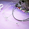 Sophisticated hair accessory for bride, crystal from pearl, headband suitable for photo sessions, European style