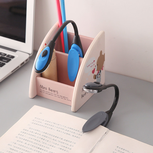LED clip book lamp student eye protection reading lamp twistable lighting night light clip lamp