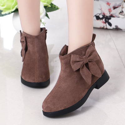 Foreign trade shoes 2018 Autumn and winter new pattern children Single boots Korean Edition fashion girl Bootie On behalf of