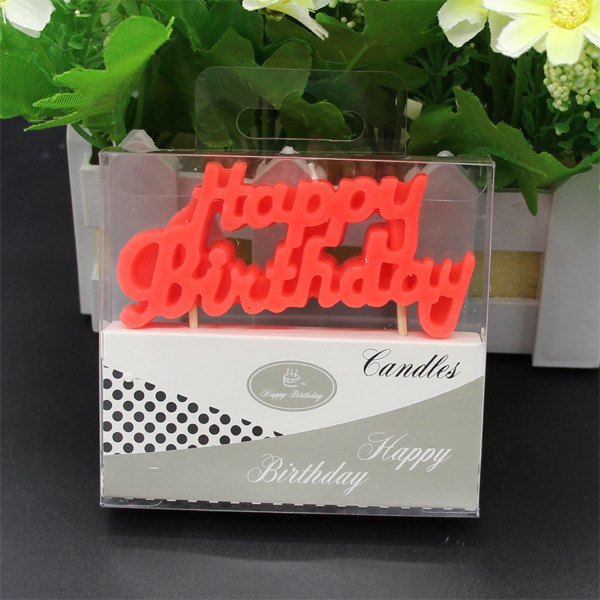 Birthday Letter Paraffin Party Candle 1 Piece display picture 2