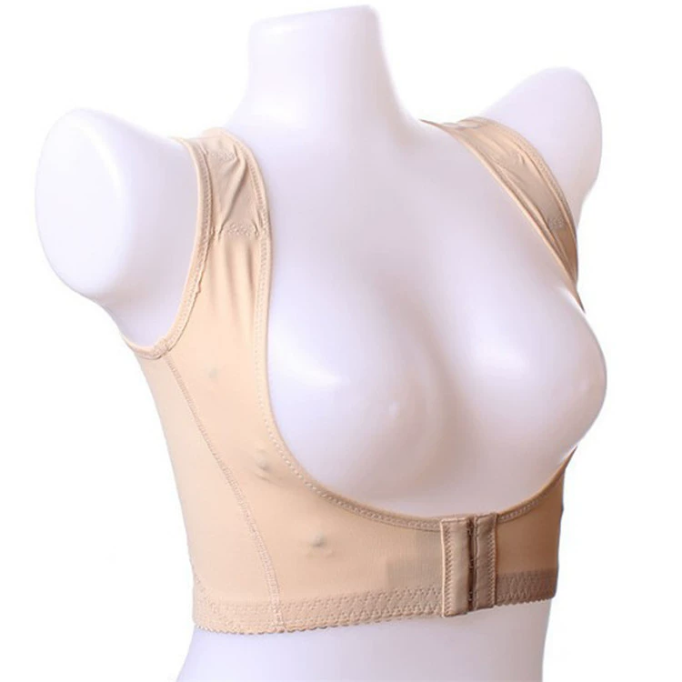 Coffee wireless bra, sexy supporting underwear, plus size, beautiful back