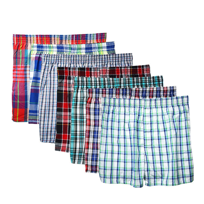 Men's underwear, cotton, cotton boxer br...