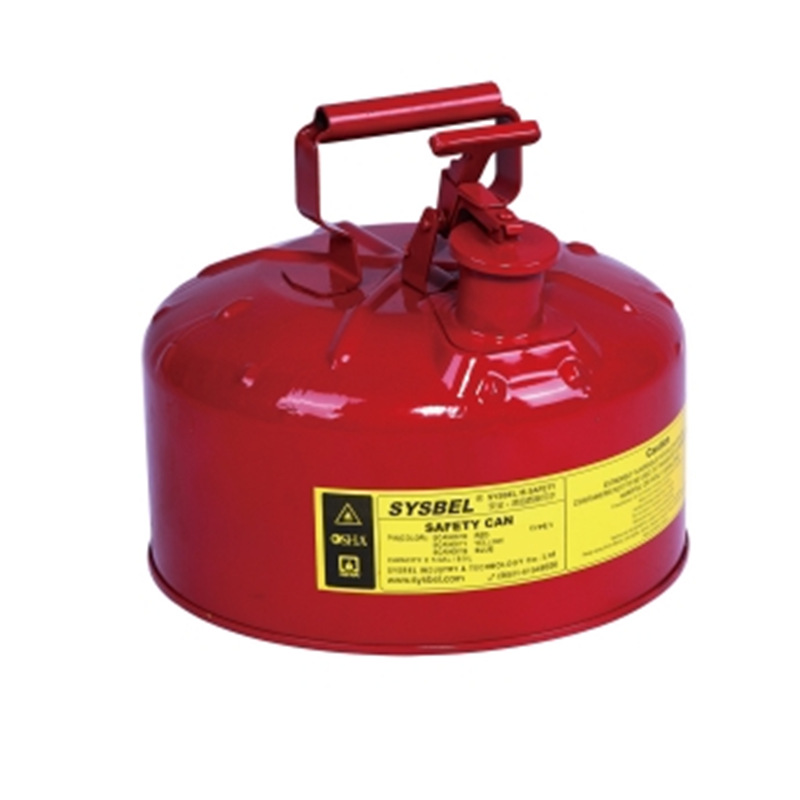 Francis Bell 2.5 gallon gules Safety jar gasoline Flammable liquid Store SCAN001R Spittoon