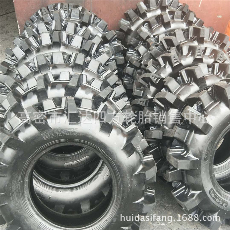 水田高花轮胎7.50-16农用手扶拖拉机前后轮 稻田轮胎6.00-12轮胎