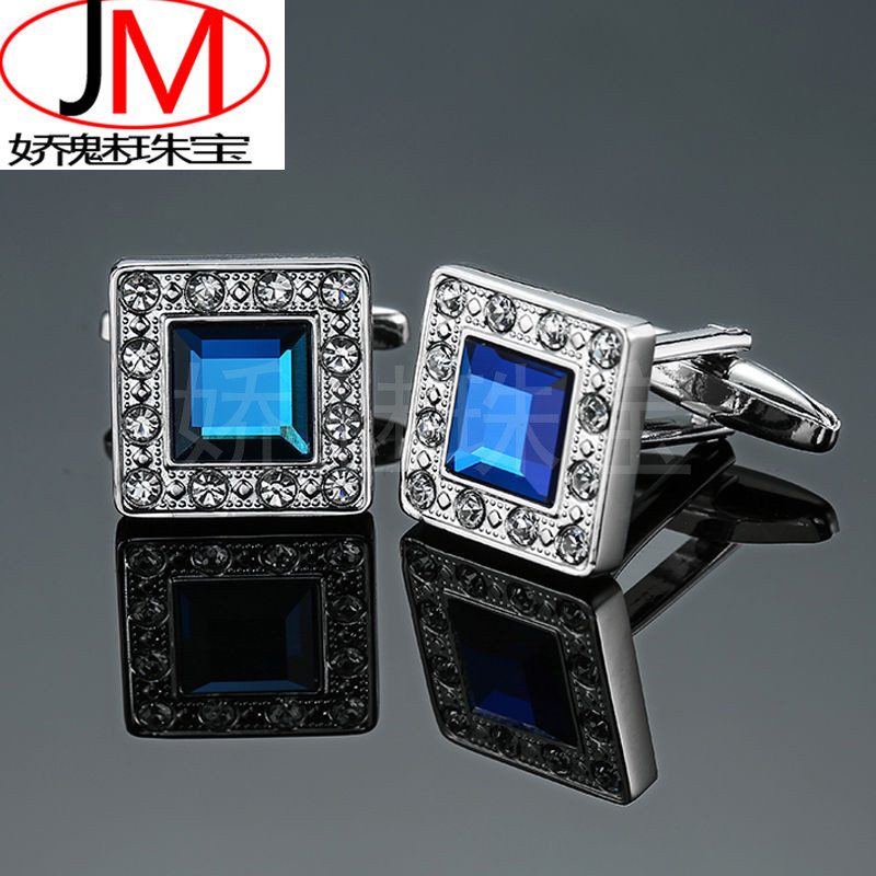 Charming jewelry silver square high-end...