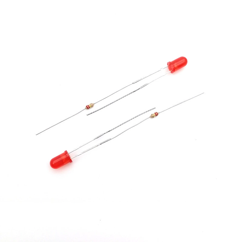 Световой индикатор сигнала гнезда неоновый свет 220В с обработкой резистора и провода, 5 мм небольшой светодиодный светоизлучающий диод