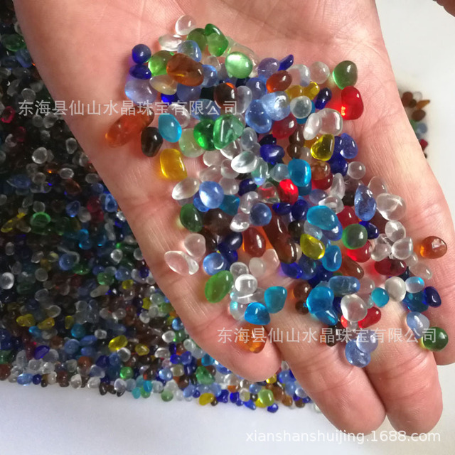 100克价佛教五彩琉璃碎石五彩玻璃碎石佛教风水石人造琉璃 价格 厂家 哪里买 我有货 B 5yoho Cn