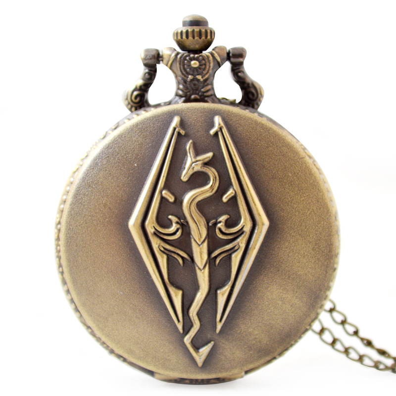 Game of Rights Dragon Pocket Watch Animation Peripheral Wholesale Men's Casual Quartz Watch for Autumn and Winter