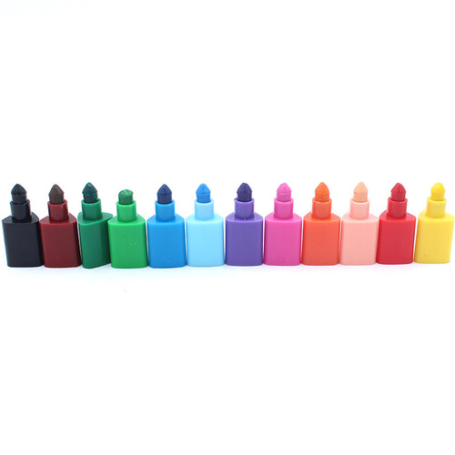 12 Colors Silky Student Colorful Plastic Children's Painting Graffiti Bullet Splicing Crayons Amazon