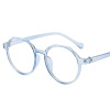 Retro round fashionable art decoration for elementary school students, glasses suitable for men and women, optics