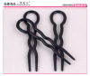 6032 Fast hairdressing hair styling tool U -shaped hair fork wavy hair fork 3 installed black