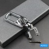 Men's golden metal keychain, custom made