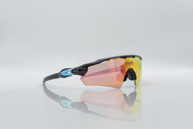 Naga sire CINALLI C-078 Sunglasses Cycling Racing Outdoor Sport Googles Protective TR90 Frame Eyewear w/ Black Polarized Lens