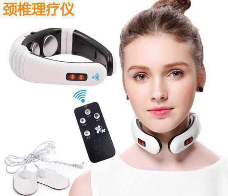 Water wave cervical vertebra Massager Cervical instrument charge cervical vertebra Physiotherapy Neck Massager Electrotherapy wholesale