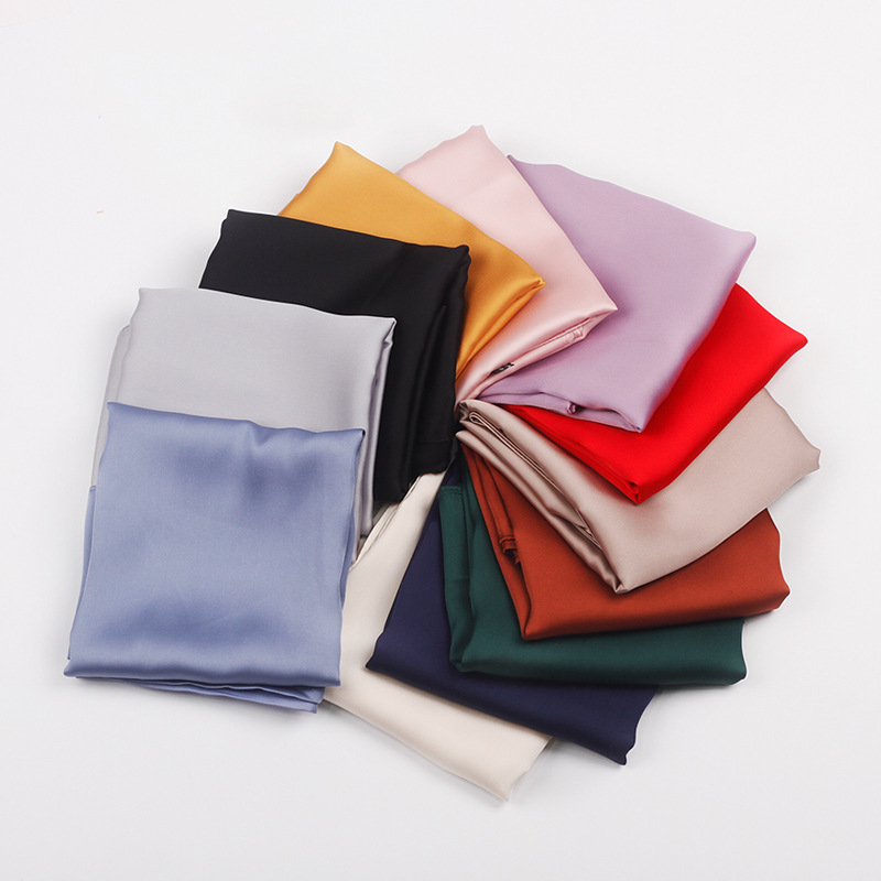 golden solid color scarf