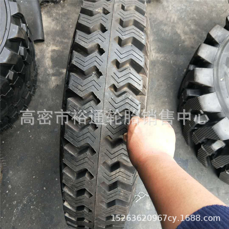 三轮车四轮汽车卡车轮胎8.25-16 羊角花纹尼龙加厚825-16 7.50-16