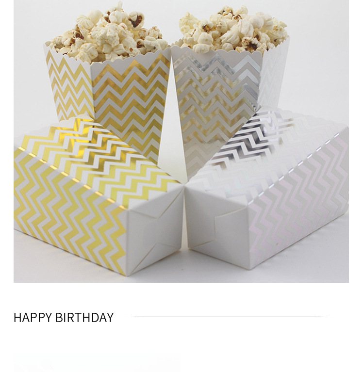 Wholesale Bronzing Popcorn Stripe Paper Box Nihaojewelry display picture 2