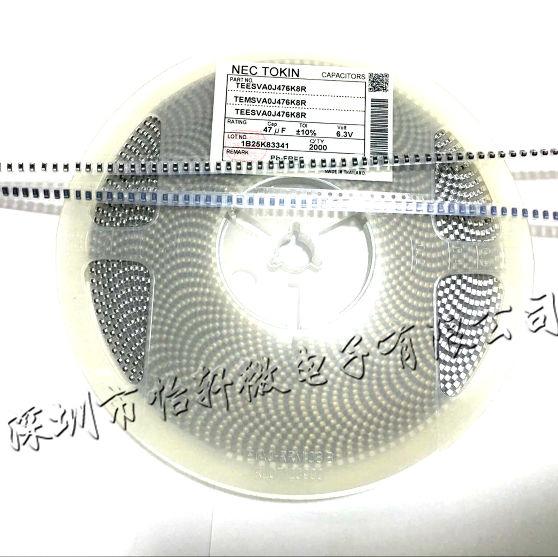 钽电容 A型3216 6.3V  47UF 476k NEC 1206 10%  现货价格优势