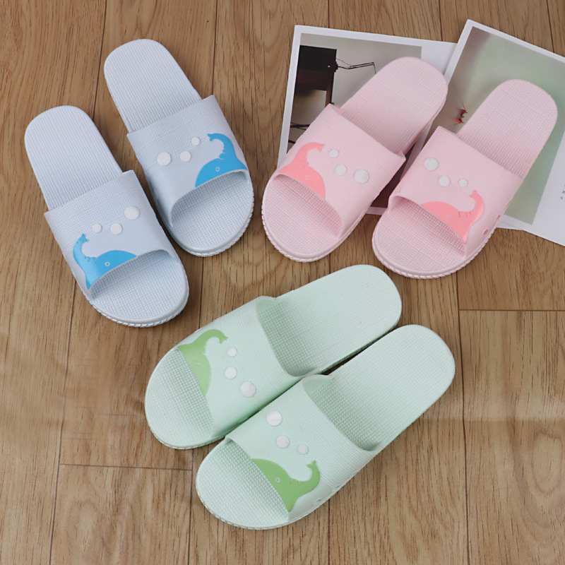舒贝丫 卡通大象凉拖鞋女居家室内情侣拖鞋男浴室防滑凉鞋家居拖|ru