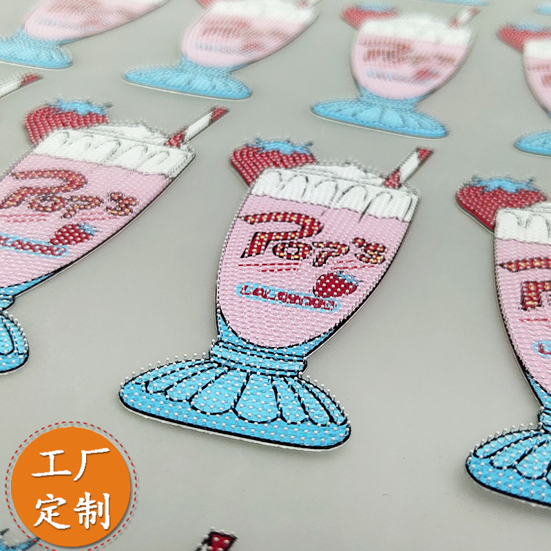 牙刷点硅胶热转印烫画 厂家定做烫标烫图 热转印牙刷点硅胶