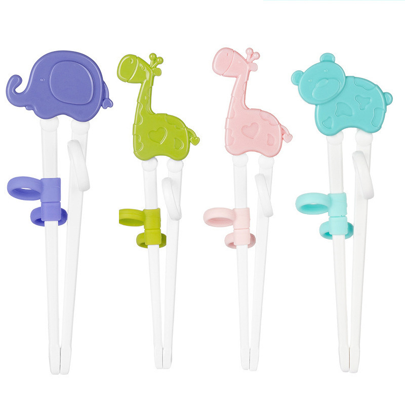 禾果动物乐园儿童用餐训练筷子左右手宝宝婴幼儿餐具小孩学习筷