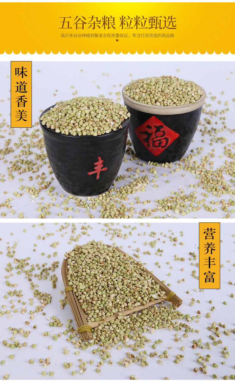 Roasted Buckwheat Kernels Qiao Mai 荞麦 Low Temperature Baked Whole Grain for Milling Porridge and Tea Blends Bulk 25kg Bag specifications