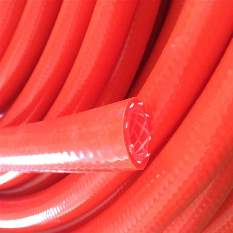 BP20R卫生级耐高温食品纤维制药编织硅胶食品级网纹软管