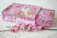 Pink Flower Egg Yolk Crisp Mooncake Box 63-80g 4pc/6pc Pack Handbag Set Gift Box Cookie Box