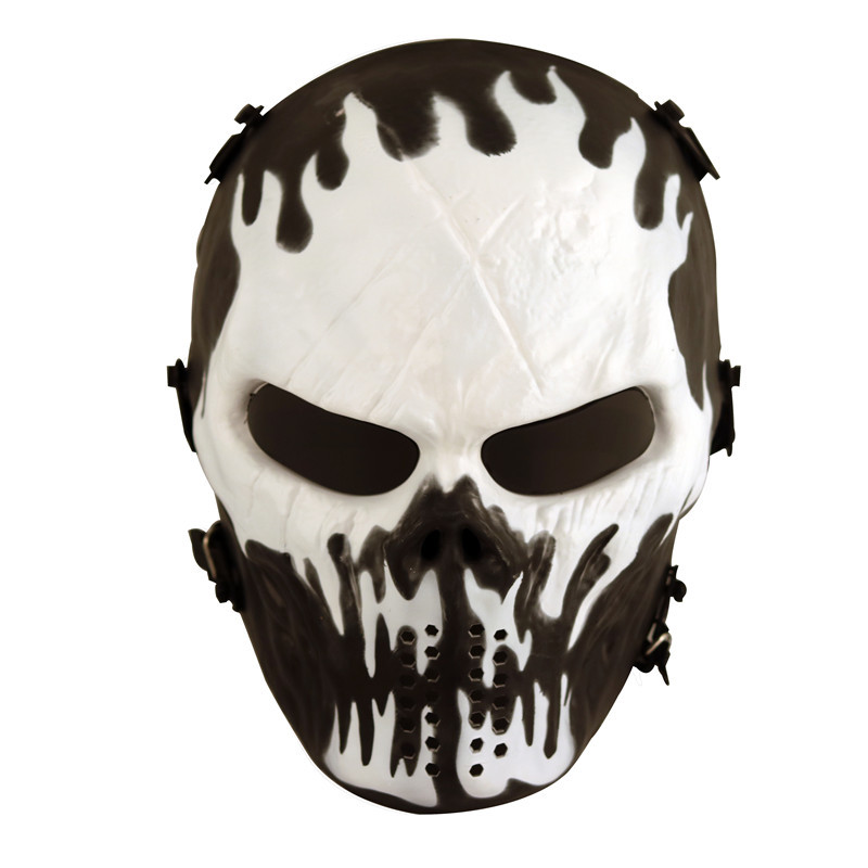 新款M06墨镜抗冲击PC镜片骷髅面具 CS野战防护面罩 水弹枪防护面|ms