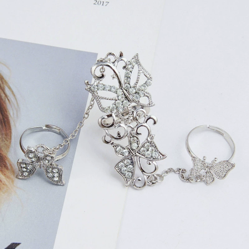 Fashionable ring, adjustable set, European style