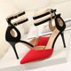 The 289-11 Europe and the United States the new 2019 summer lady high heel sandals to take sexy cat with women's shoes wholesale