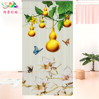 bead curtains partition Draw the curtain a living room door curtain Entrance curtain Aisle hotel club LOGO Image Fruitful Curtain
