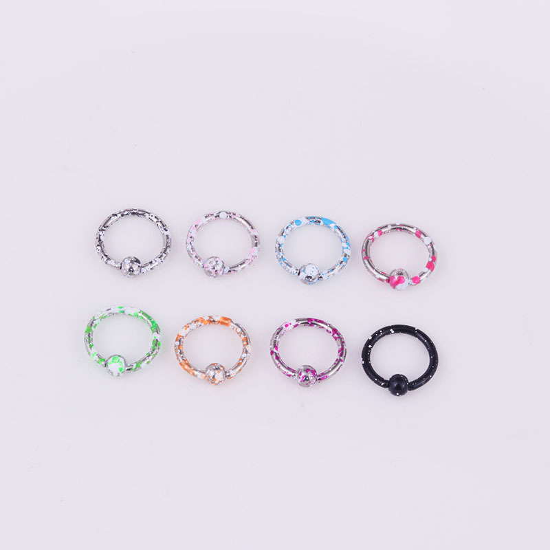Hot Sale 8-color Paint Stainless Steel Body Piercing Jewelry display picture 9