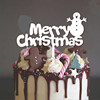 New Christmas Merry Christmas Acrylic Cake Decoration Party Dessert Dessert Dessert Dessert Dessert