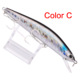 5 Colors Shallow Diving Minnow Lures Sinking Hard Plastic Baits Fresh Water Bass Swimbait Tackle Gear