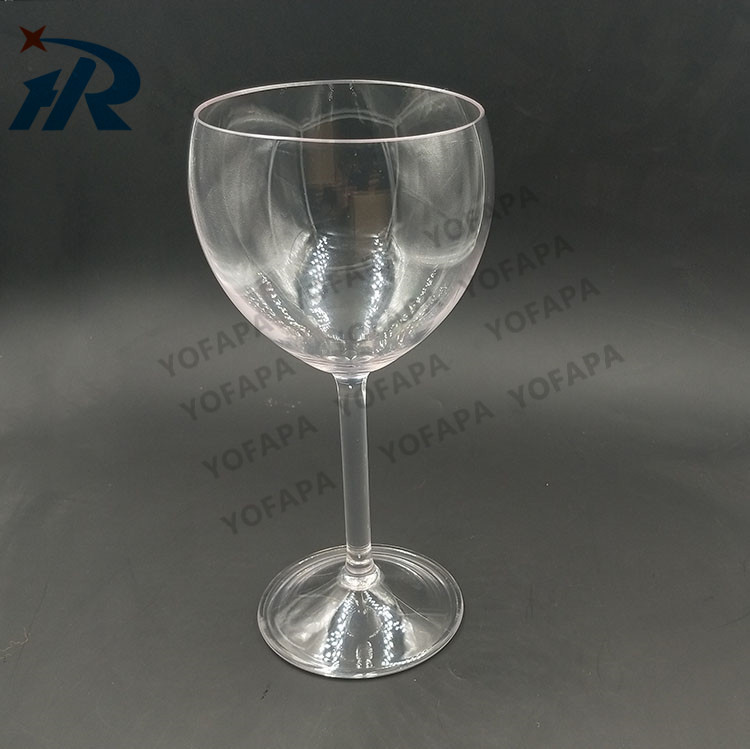一次性透明高腳杯塑料紅酒杯雞尾酒杯派對餐具飲料杯西餐杯子