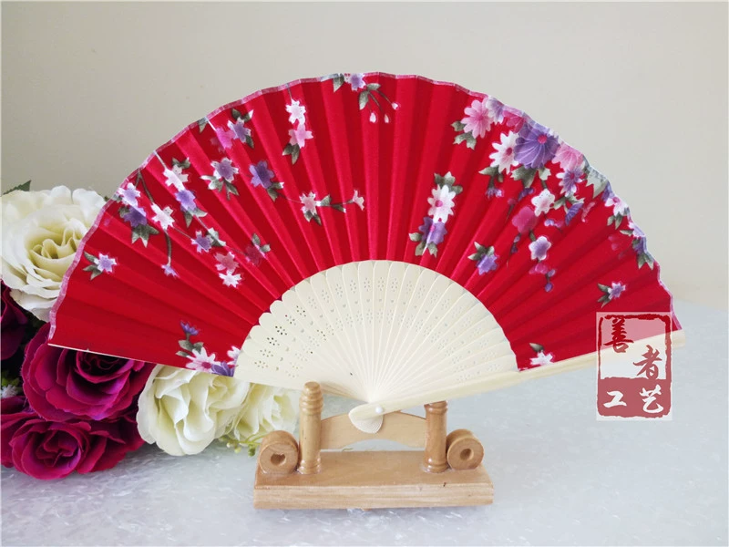 Смесь видов кожи и Folding fan Китайский Фэн инковая живопись слива веер