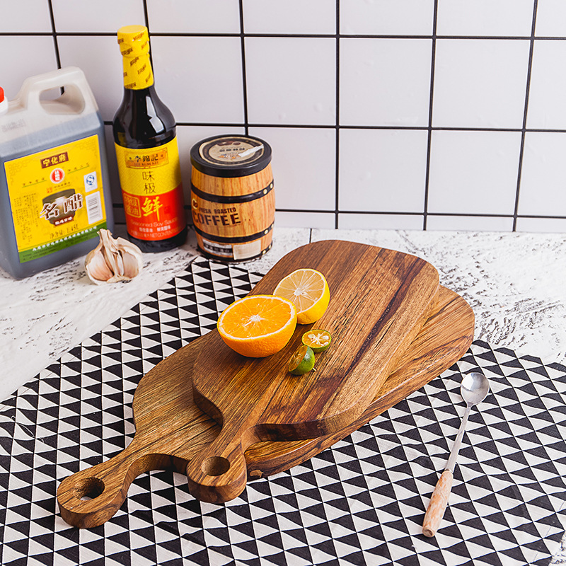 创意餐具厨房家居 甜品店面包店咖啡厅餐具 无漆北欧风实木面包板