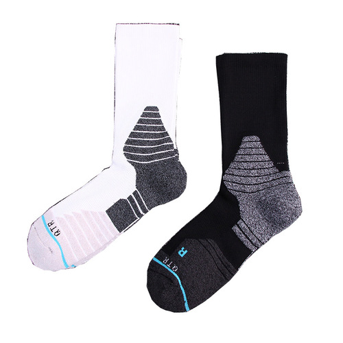 New Dragon Head Knit Tall Elite Basketball Socks with Arbitrary Ribbing and Interlocking Sport Socks, Thick Socks, Drop Ship One Piece