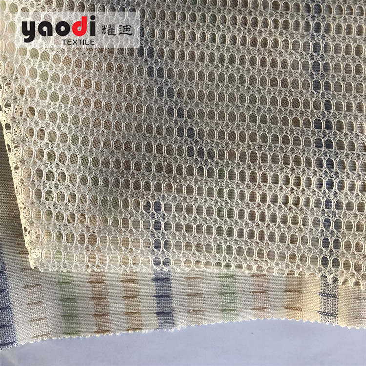 医院病房窗帘养老院美容院全涤纱线阻燃色织提花医用隔帘布280GSM