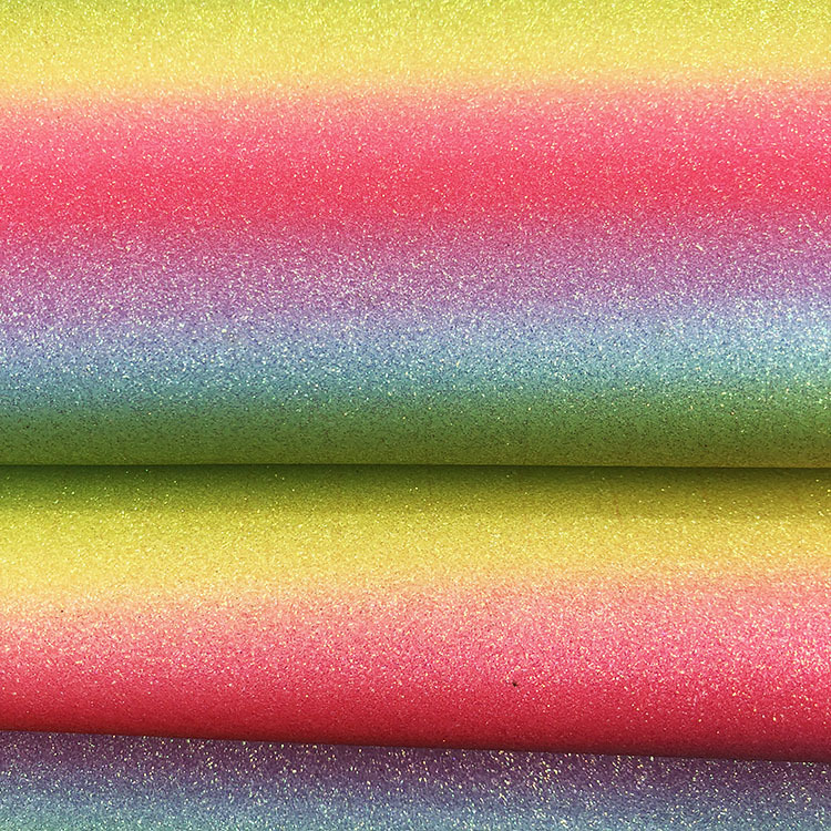 广泰皮革格利特葱粉闪光亮片系列人造皮革 家居装饰皮革厂家直销