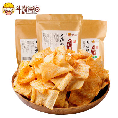 厂家批发斗嘴食间手工山药脆片休闲零食支持一件代发可贴牌代工