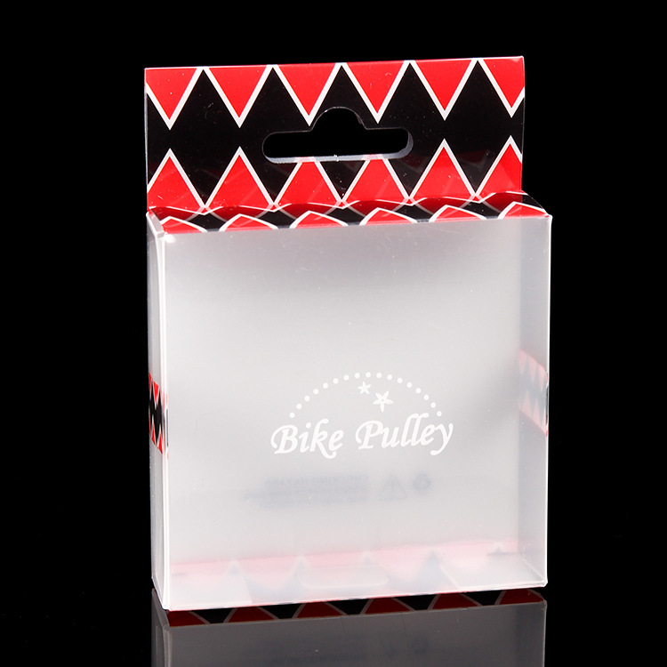 批发开口折盒批发PVC透明塑料盒 可挂展示彩盒印刷LOGO