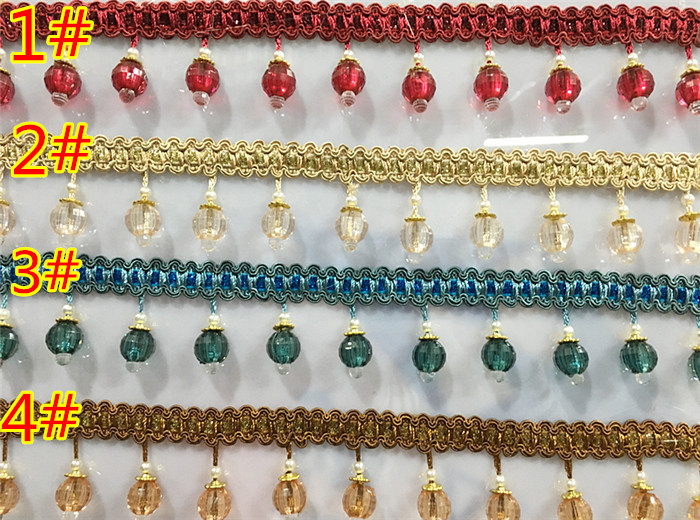 Factory direct curtain lace decoration tassel hanging ball accessories window curtain lighting curtain head crystal beads